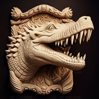 3D model st crocodile (STL)